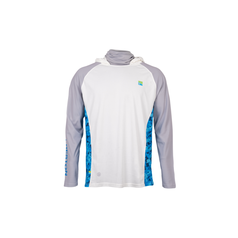 Koszulka Preston Performance Hooded Sun Shirt UPF-40 Roz. XL - Centrum wędkarskie - Sklep wędkarski Jarofishing Koszulka Preston Performance Hooded Sun Shirt UPF-40 Roz. XL - Centrum wędkarskie - Sklep wędkarski Jarofishing