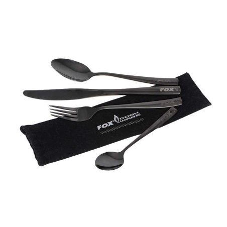 Fox Cookware Black Stainless Cutlery Set - zestaw sztućców