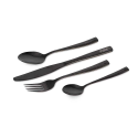Fox Cookware Black Stainless Cutlery Set - zestaw sztućców - Centrum wędkarskie - Sklep wędkarski Jarofishing