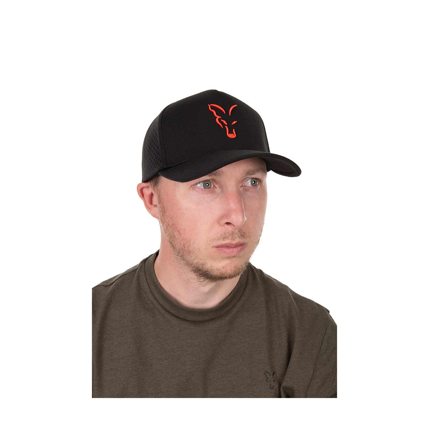 Czapka Fox Collection Trucker Cap - Black/Orange - Centrum wędkarskie - Sklep wędkarski Jarofishing
