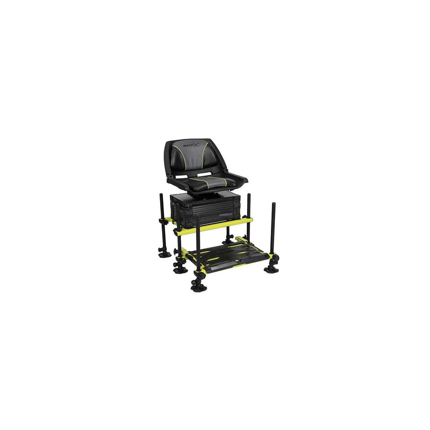 Kosz Matrix F25 Pro Swivel Seatbox Lime Edition - Centrum wędkarskie - Sklep wędkarski Jarofishing