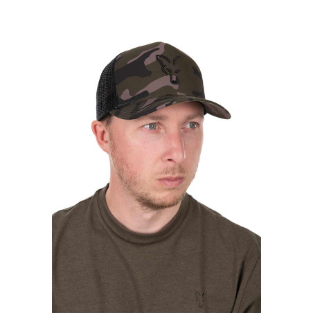 Czapka Fox Black CAMO Trucker cap