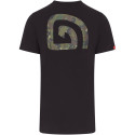 Koszulka Trakker CR Logo T-Shirt Black Camo Roz.M - Centrum wędkarskie - Sklep wędkarski Jarofishing