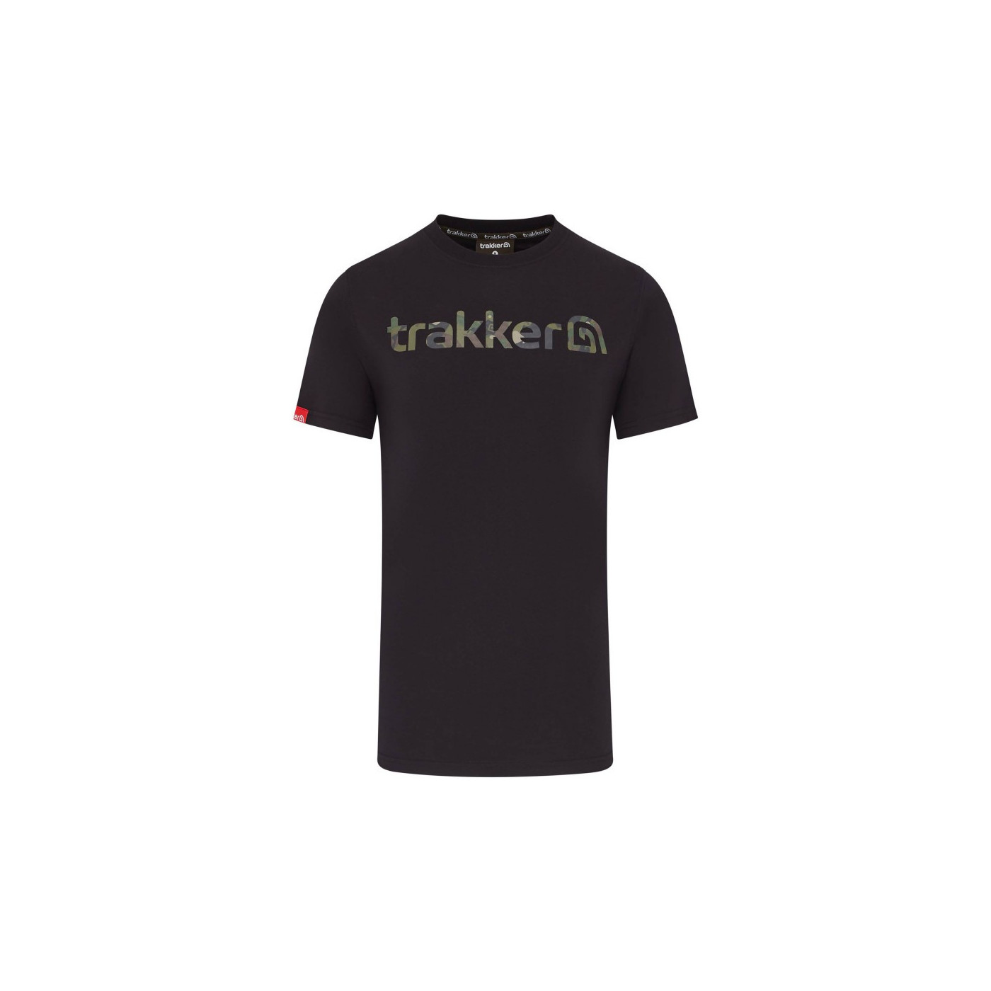 Koszulka Trakker CR Logo T-Shirt Black Camo Roz.XL - Centrum wędkarskie - Sklep wędkarski Jarofishing