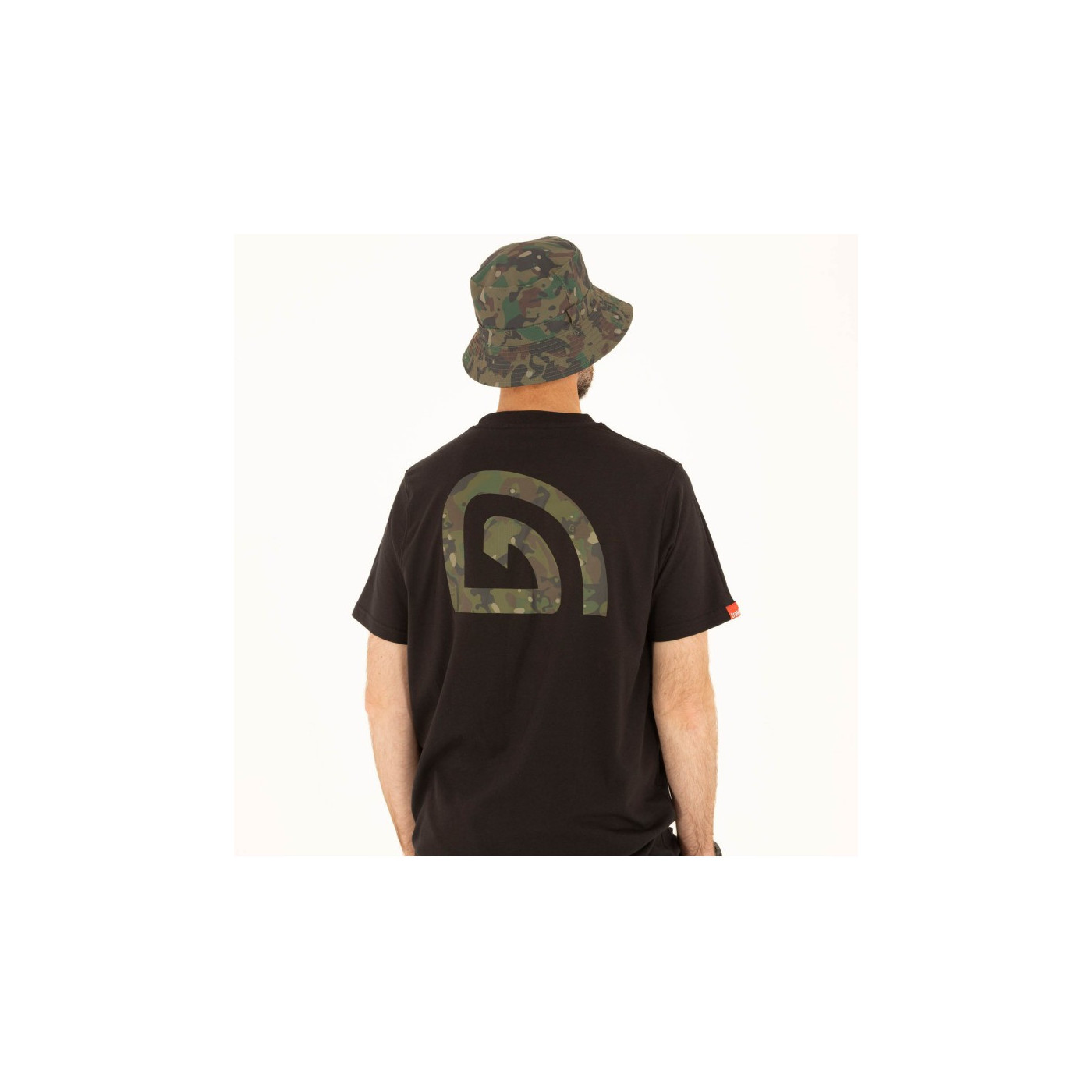 Koszulka Trakker CR Logo T-Shirt Black Camo Roz.XL - Centrum wędkarskie - Sklep wędkarski Jarofishing