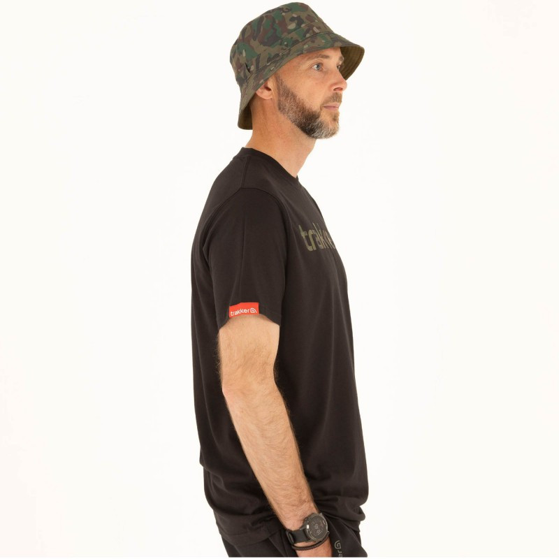 Koszulka Trakker CR Logo T-Shirt Black Camo Roz.XXL - Centrum wędkarskie - Sklep wędkarski Jarofishing