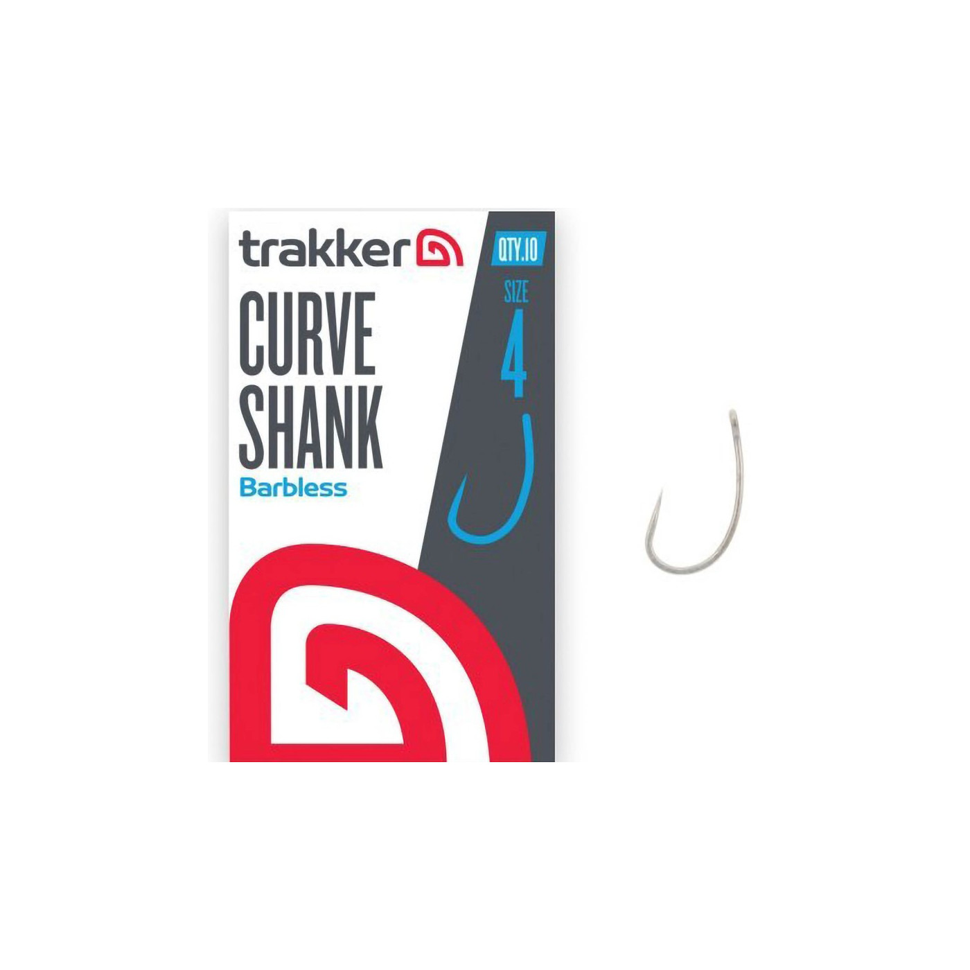 Haczyki Trakker Curve Shank Hooks Barbless Roz.4 - Centrum wędkarskie - Sklep wędkarski Jarofishing