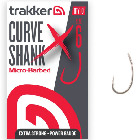 Haczyki Trakker Curve Shank XS Hooks Micro Barbed Roz.4