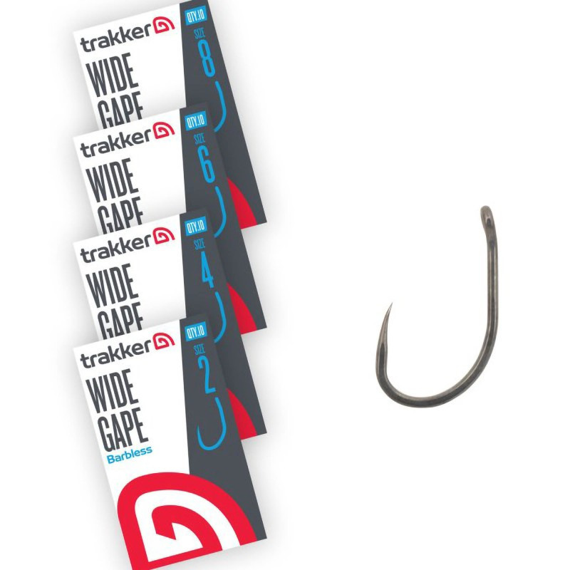 Haczyki Trakker Wide Gape Hooks Barbless Roz.2 - Centrum wędkarskie - Sklep wędkarski Jarofishing Haczyki Trakker Wide Gape Hooks Barbless Roz.2 - Centrum wędkarskie - Sklep wędkarski Jarofishing