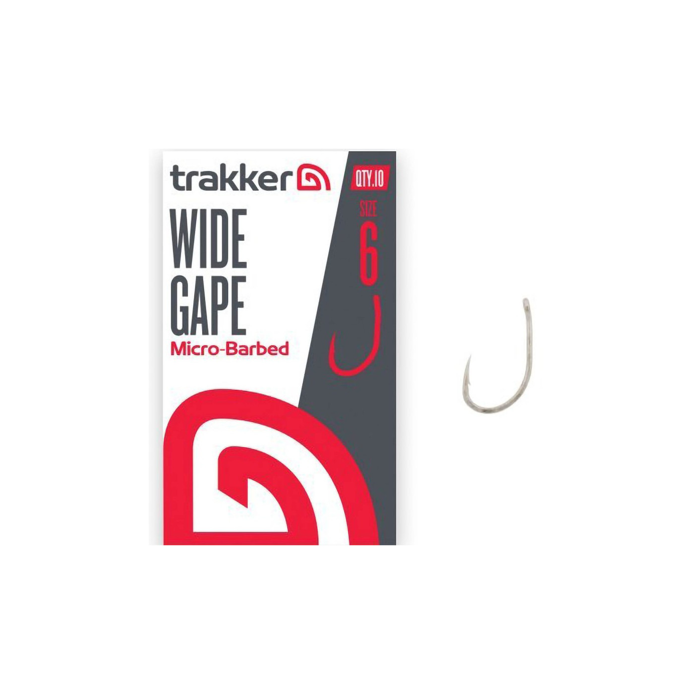 Haczyki Trakker Wide Gape Hooks Micro Barbed Roz.6 - Centrum wędkarskie - Sklep wędkarski Jarofishing