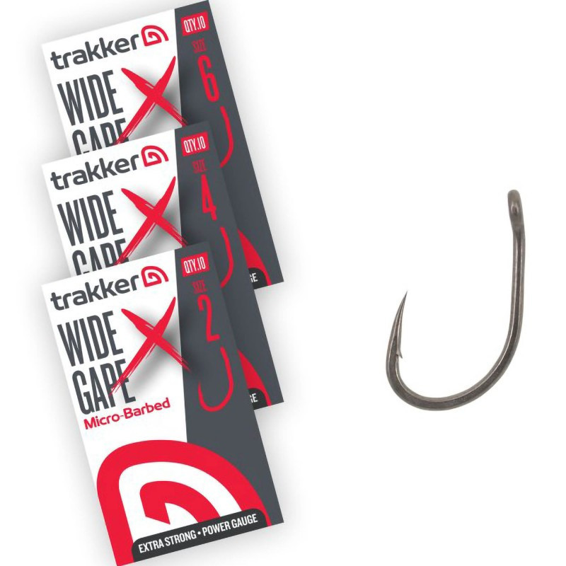 Haczyki Trakker Wide Gape XS Hooks Micro Barbed Roz.4 - Centrum wędkarskie - Sklep wędkarski Jarofishing Haczyki Trakker Wide Gape XS Hooks Micro Barbed Roz.4 - Centrum wędkarskie - Sklep wędkarski Jarofishing