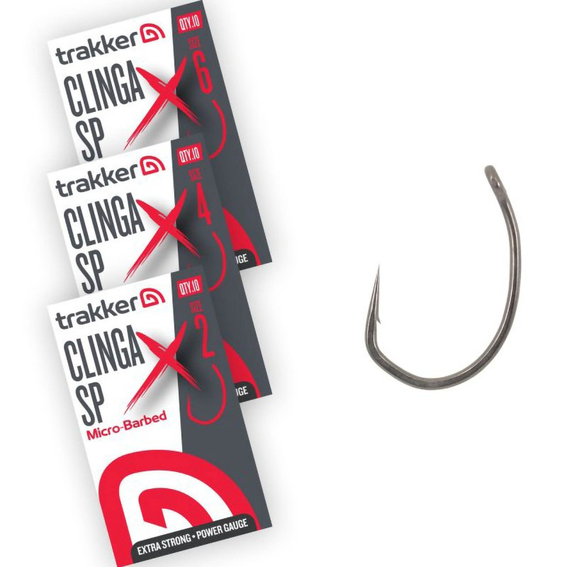 Haczyki Trakker Clinga SP XS Hooks Micro Barbed Roz.2 - Centrum wędkarskie - Sklep wędkarski Jarofishing