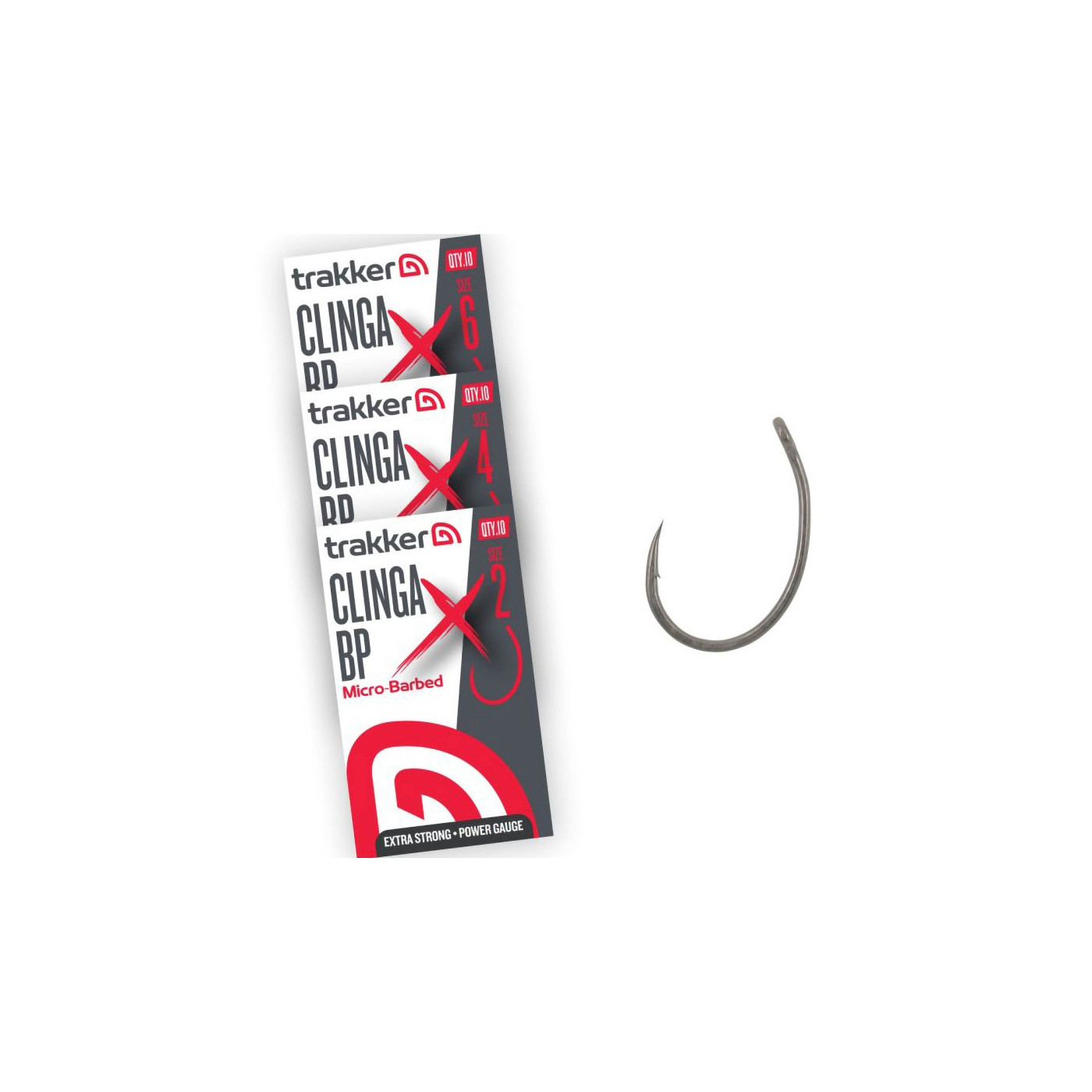 Haczyki Trakker Clinga BP XS Hooks Micro Barbed Roz.4 - Centrum wędkarskie - Sklep wędkarski Jarofishing