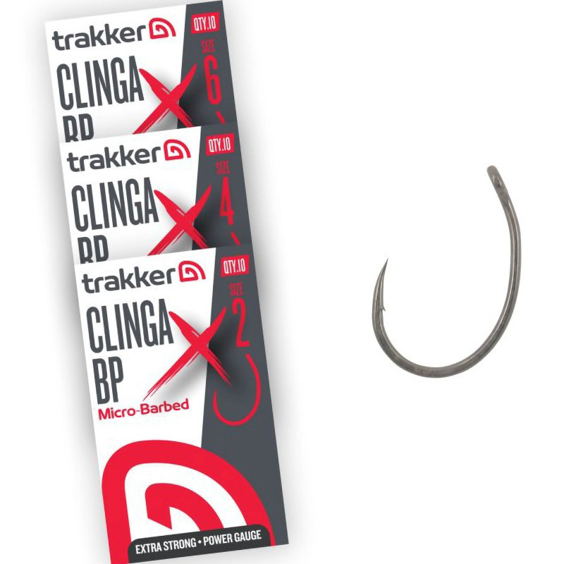 Haczyki Trakker Clinga BP XS Hooks Micro Barbed Roz.4 - Centrum wędkarskie - Sklep wędkarski Jarofishing