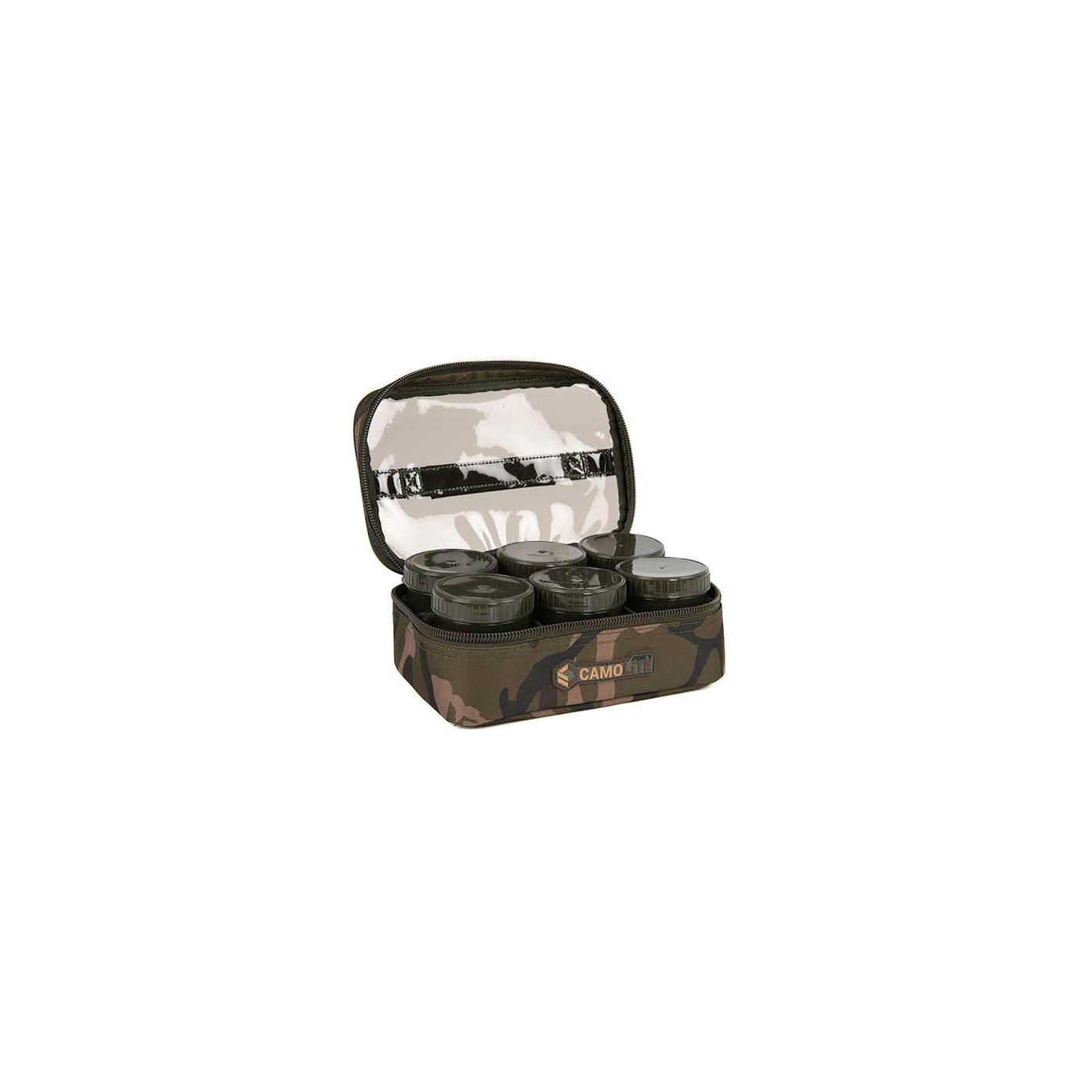Fox Camolite™ 8 Pot Hookbait Case - Centrum wędkarskie - Sklep wędkarski Jarofishing