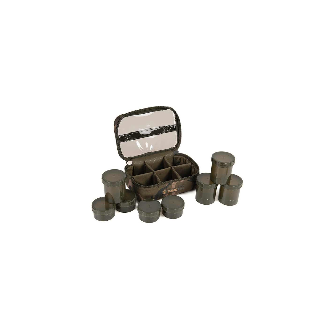 Fox Camolite™ 8 Pot Hookbait Case - Centrum wędkarskie - Sklep wędkarski Jarofishing