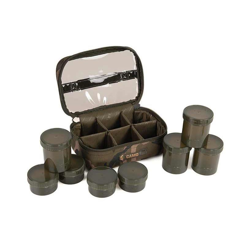 Fox Camolite™ 8 Pot Hookbait Case - Centrum wędkarskie - Sklep wędkarski Jarofishing