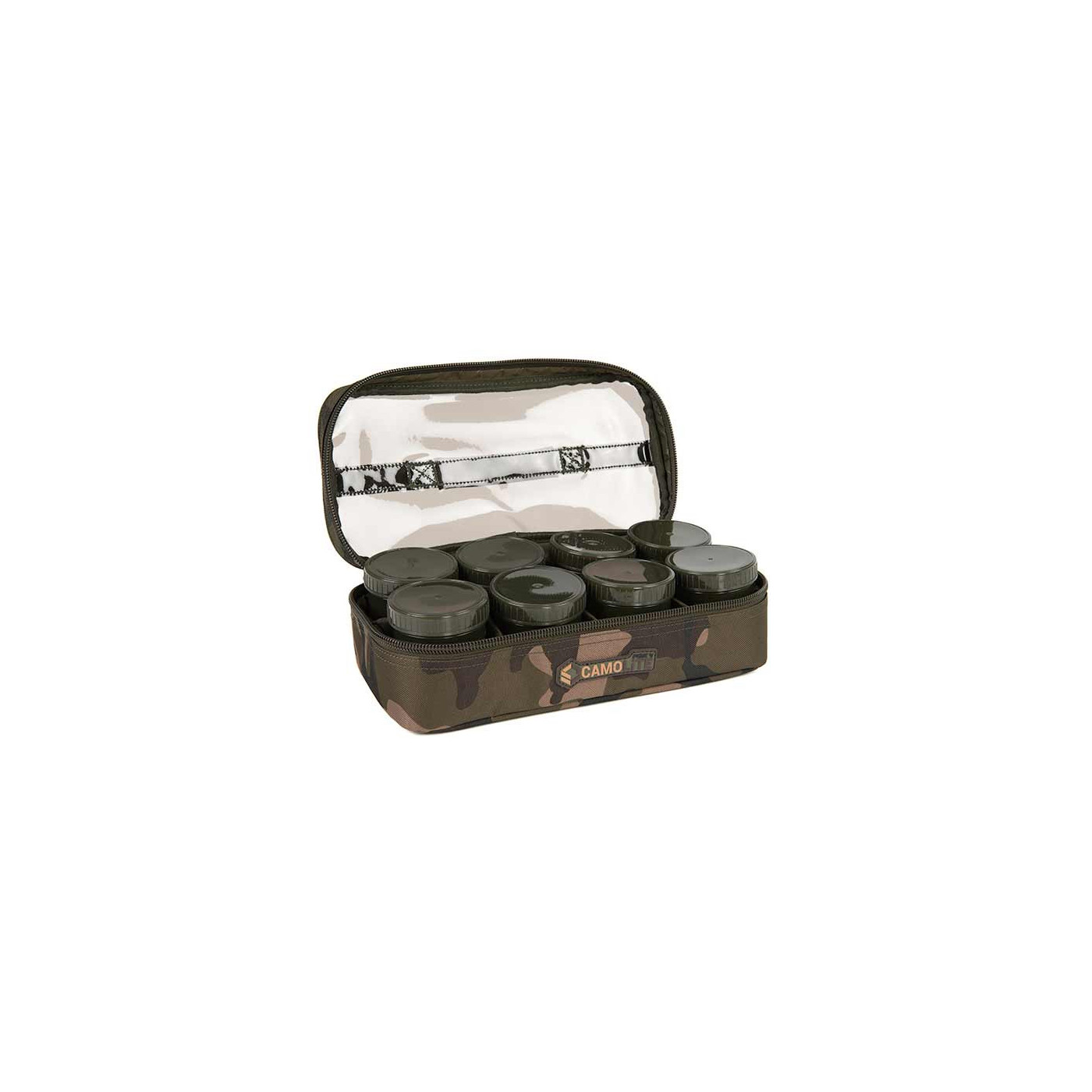 Fox Camolite™ 12 Pot Hookbait Case - Centrum wędkarskie - Sklep wędkarski Jarofishing