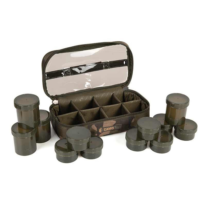 Fox Camolite™ 12 Pot Hookbait Case - Centrum wędkarskie - Sklep wędkarski Jarofishing