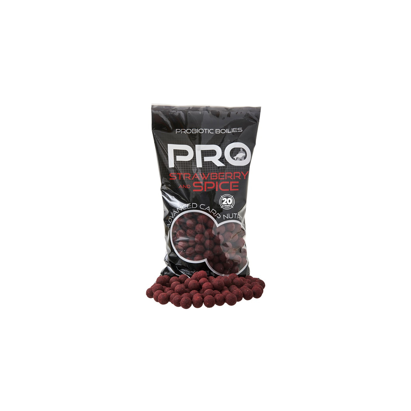 Kulki Starbaits Probiotic Strawberry & Spice 14mm 800g - Centrum wędkarskie - Sklep wędkarski Jarofishing