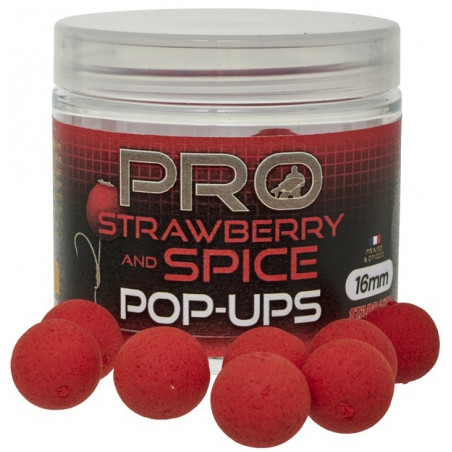 Kulki Pop Up Starbaits Probiotic Strawberry & Spice 16mm 50g