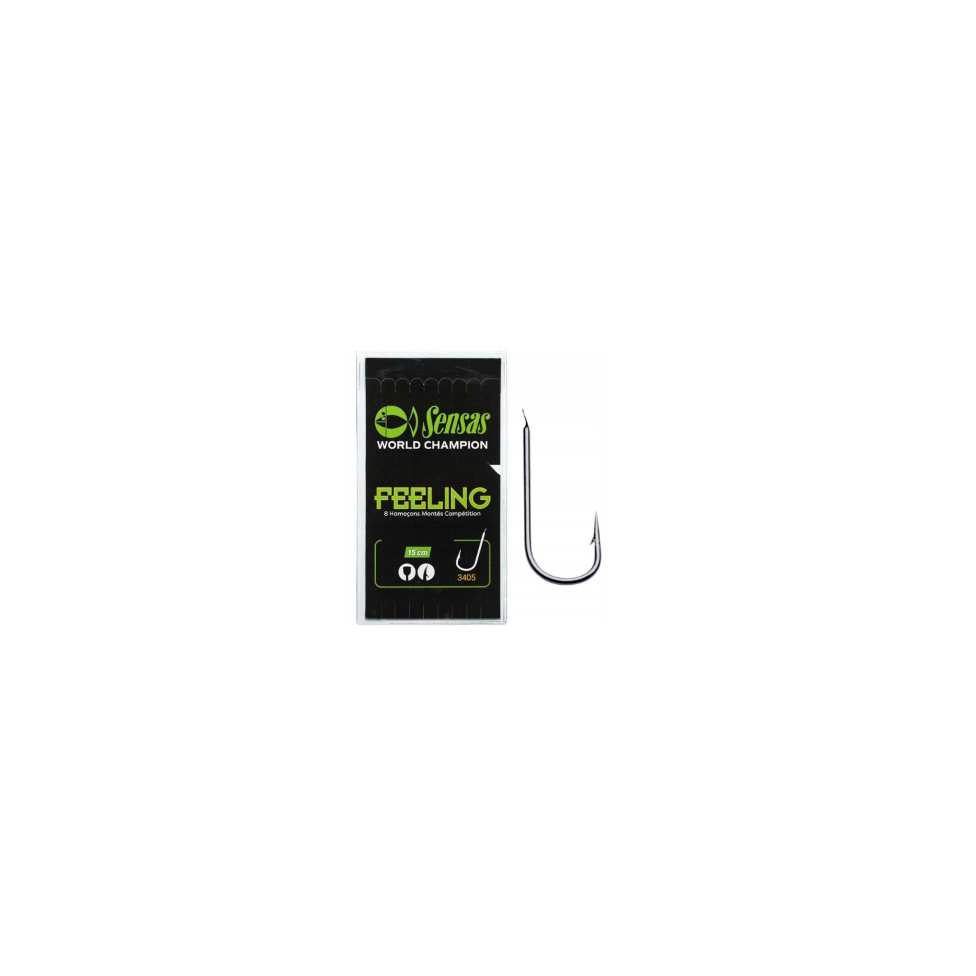 Przypony Sensas 3405 Black Nr haczyka 16 żyłka 0,10 mm 15cm - Centrum wędkarskie - Sklep wędkarski Jarofishing