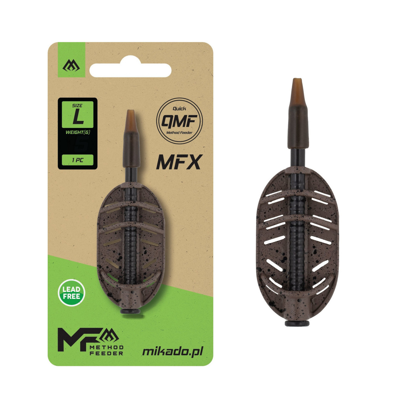 Koszyk Mikado Method Feeder MFX Q.M.F. - L 15g - Centrum wędkarskie - Sklep wędkarski Jarofishing Koszyk Mikado Method Feeder MFX Q.M.F. - L 15g - Centrum wędkarskie - Sklep wędkarski Jarofishing