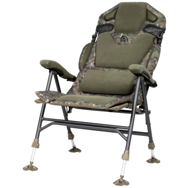Fotel Trakker Levelite Camo Longback Recliner - Centrum wędkarskie - Sklep wędkarski Jarofishing