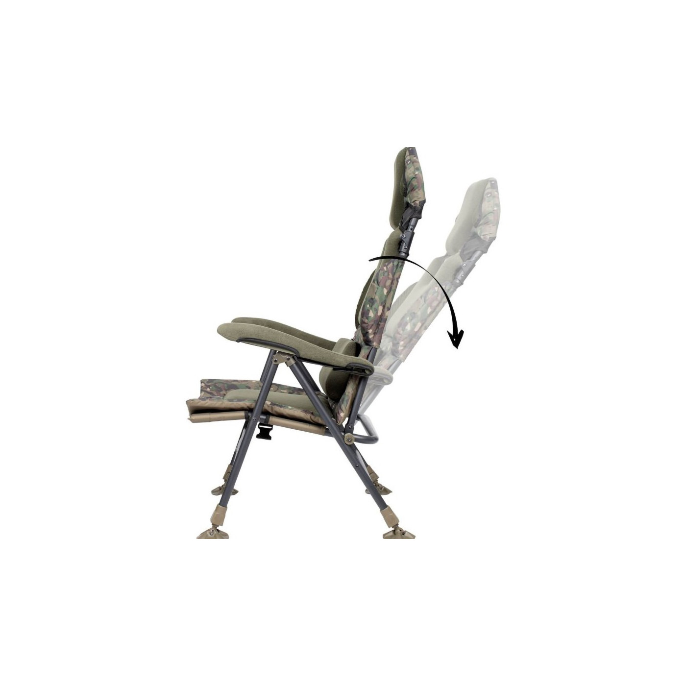 Fotel Trakker Levelite Camo Longback Recliner - Centrum wędkarskie - Sklep wędkarski Jarofishing
