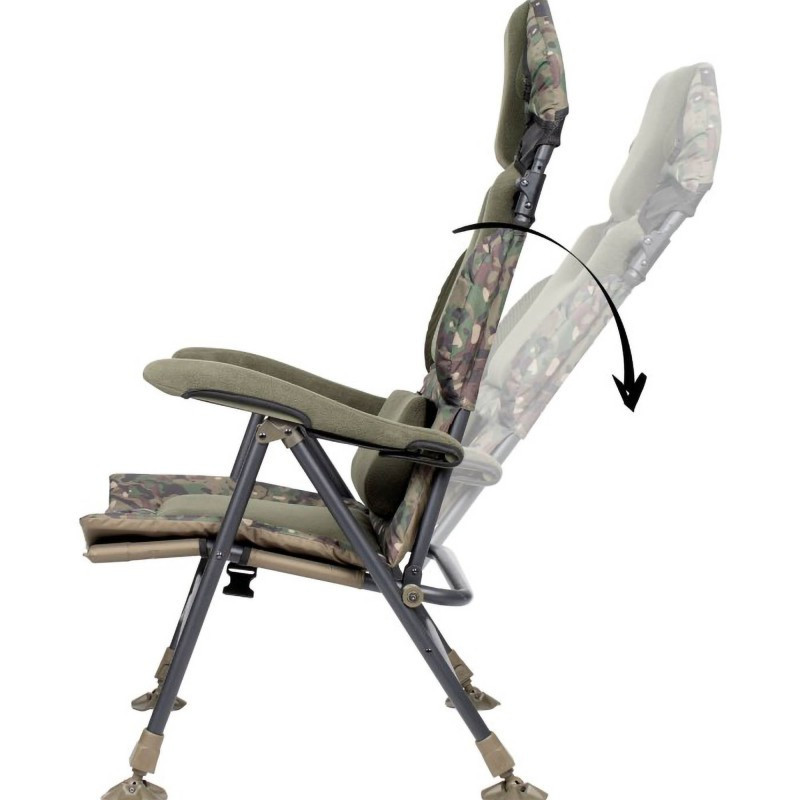 Fotel Trakker Levelite Camo Longback Recliner - Centrum wędkarskie - Sklep wędkarski Jarofishing