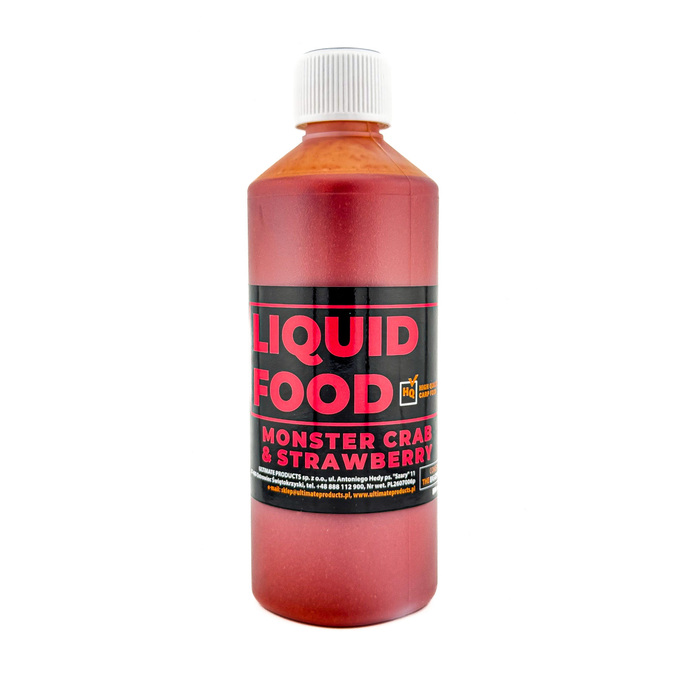 Liquid Food Ultimate Products Monster Crab & Strawberry 500ml - Centrum wędkarskie - Sklep wędkarski Jarofishing Liquid Food Ultimate Products Monster Crab & Strawberry 500ml - Centrum wędkarskie - Sklep wędkarski Jarofishing
