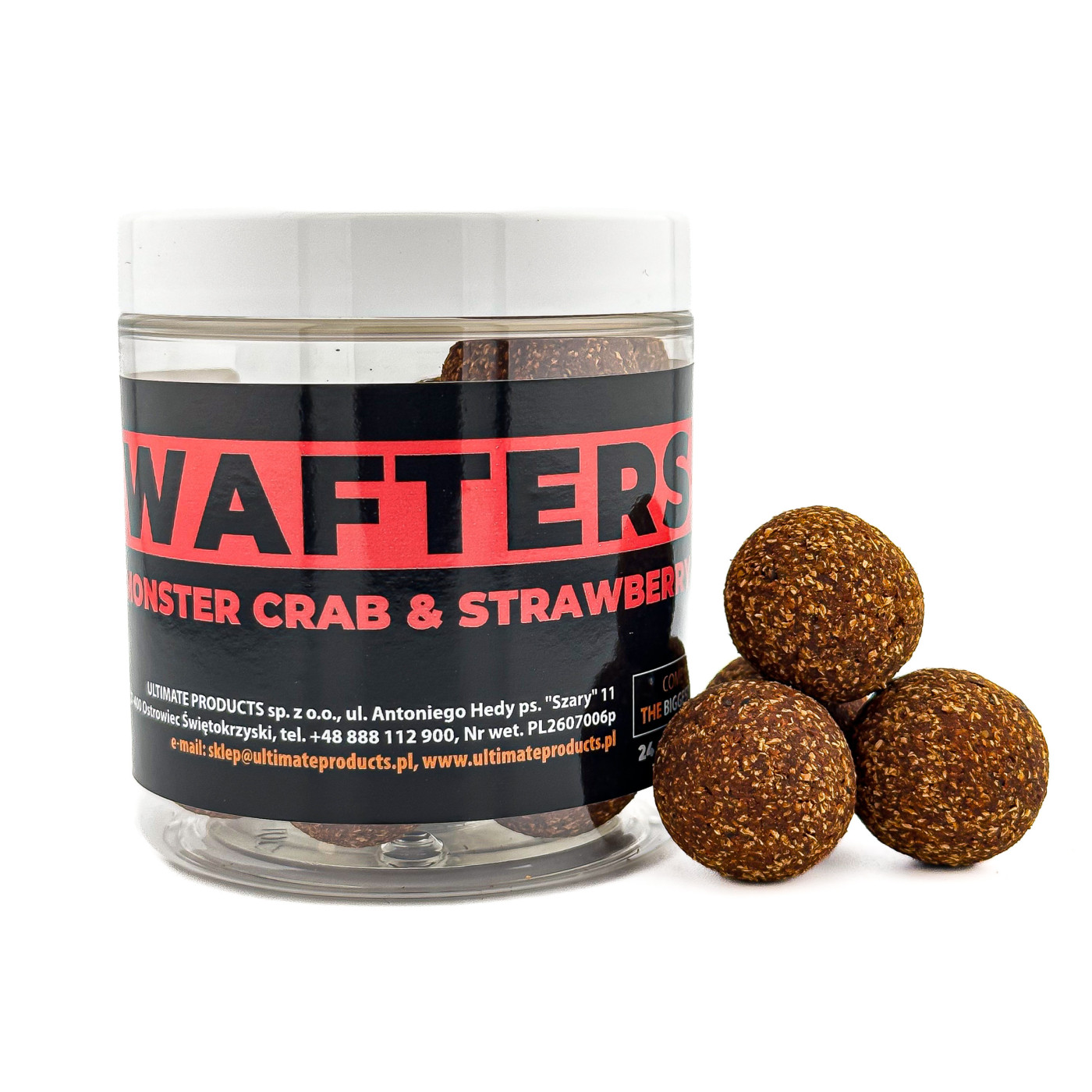 Waftersy Ultimate Products Monster Crab & Strawberry Roz.24mm - Centrum wędkarskie - Sklep wędkarski Jarofishing Waftersy Ultimate Products Monster Crab & Strawberry Roz.24mm - Centrum wędkarskie - Sklep wędkarski Jarofishing