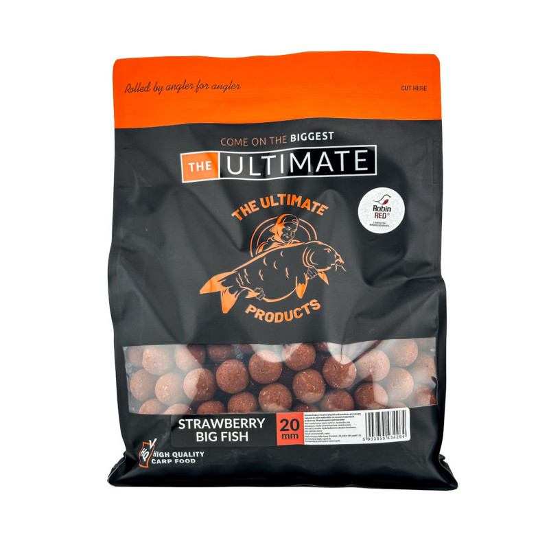 Kulki Proteinowe Ultimate Products Strawberry Big Fish 1kg Roz.30mm - Centrum wędkarskie - Sklep wędkarski Jarofishing Kulki Proteinowe Ultimate Products Strawberry Big Fish 1kg Roz.30mm - Centrum wędkarskie - Sklep wędkarski Jarofishing