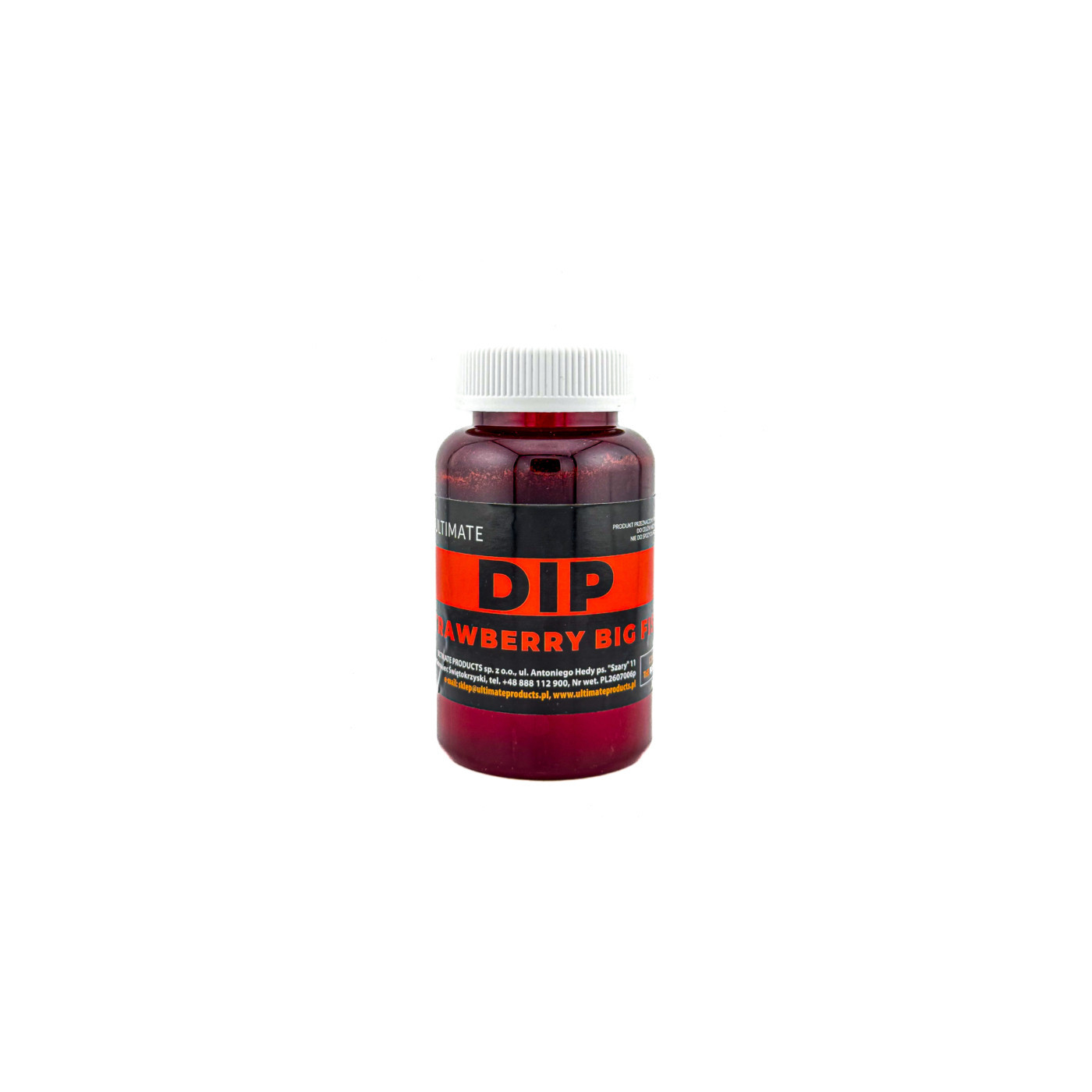 Dip Ultimate Products Strawberry Big Fish 0,25L - Centrum wędkarskie - Sklep wędkarski Jarofishing Dip Ultimate Products Strawberry Big Fish 0,25L - Centrum wędkarskie - Sklep wędkarski Jarofishing