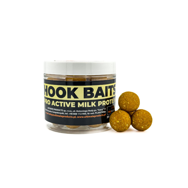 Hook Baits Ultimate Products Pro Active Milk Protein Roz.20mm - Centrum wędkarskie - Sklep wędkarski Jarofishing Hook Baits Ultimate Products Pro Active Milk Protein Roz.20mm - Centrum wędkarskie - Sklep wędkarski Jarofishing