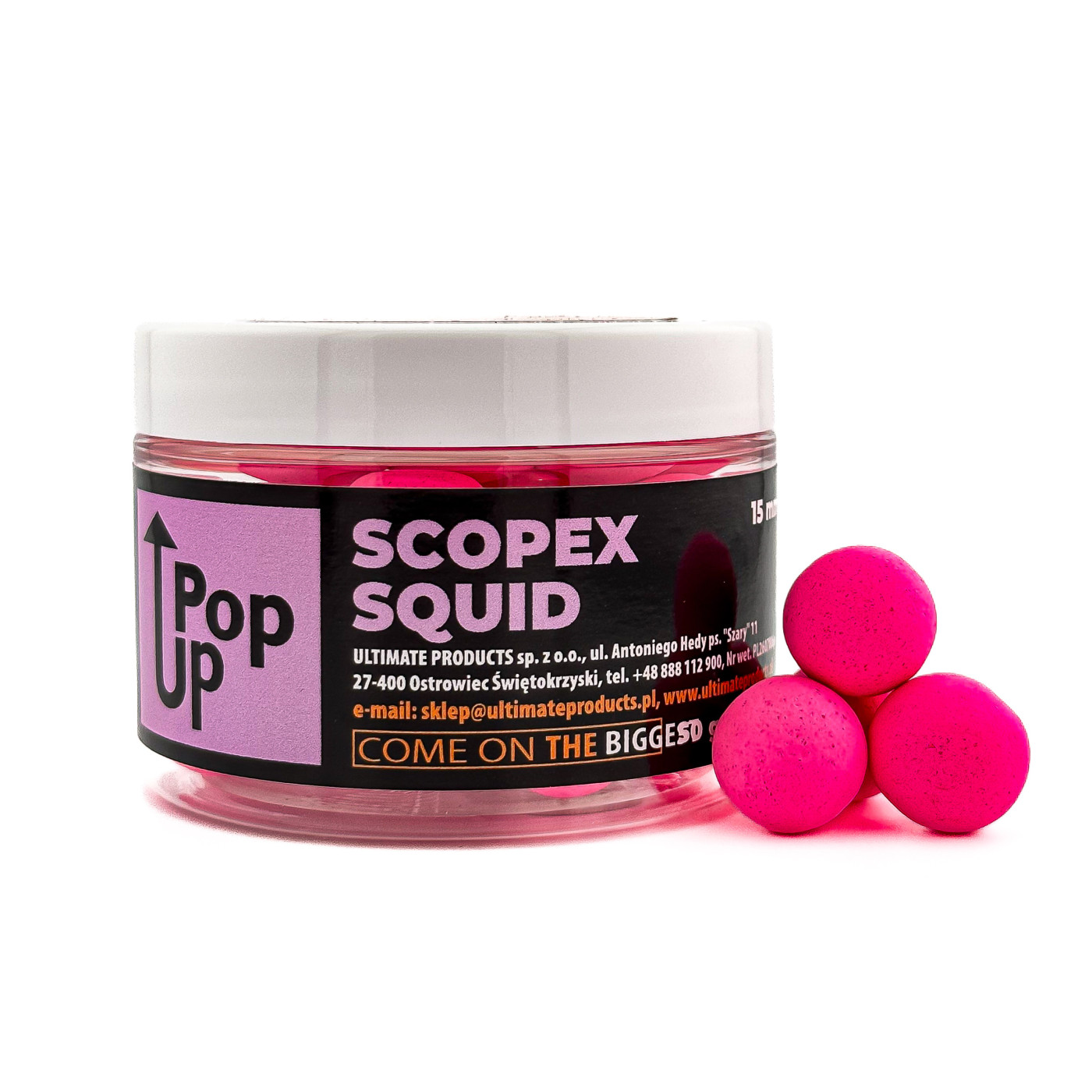 Kulki Pop-Up Ultimate Products Scopex Squid Roz.15mm - Centrum wędkarskie - Sklep wędkarski Jarofishing Kulki Pop-Up Ultimate Products Scopex Squid Roz.15mm - Centrum wędkarskie - Sklep wędkarski Jarofishing