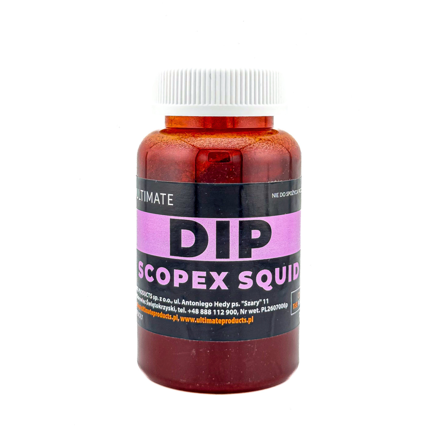Dip Ultimate Products Scopex Squid 250ml - Centrum wędkarskie - Sklep wędkarski Jarofishing