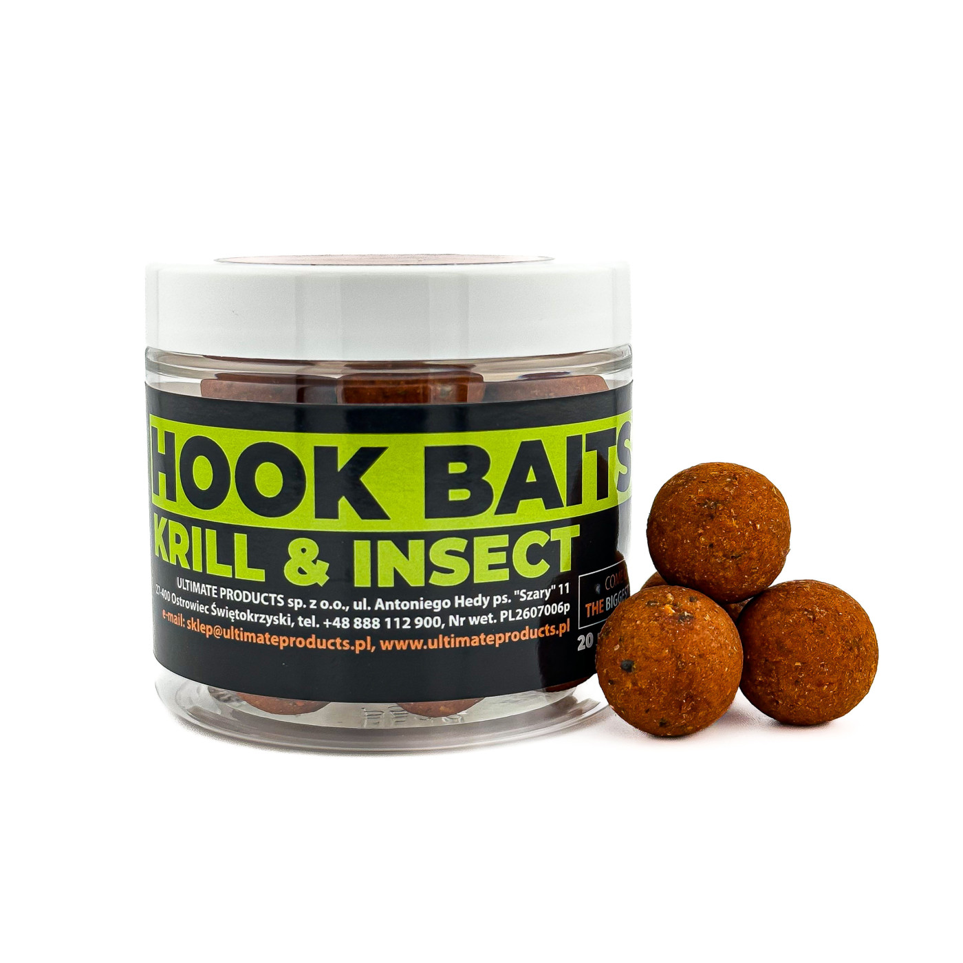 Hook Baits Ultimate Products Krill & Insect Roz.20mm - Centrum wędkarskie - Sklep wędkarski Jarofishing Hook Baits Ultimate Products Krill & Insect Roz.20mm - Centrum wędkarskie - Sklep wędkarski Jarofishing