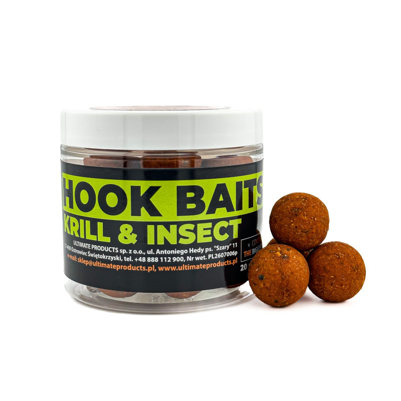 Hook Baits Ultimate Products Krill & Insect Roz.20mm - Centrum wędkarskie - Sklep wędkarski Jarofishing Hook Baits Ultimate Products Krill & Insect Roz.20mm - Centrum wędkarskie - Sklep wędkarski Jarofishing