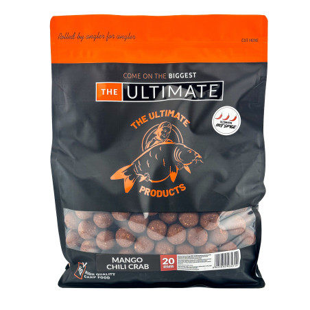 Kulki Proteinowe Ultimate Products Mango Chili Crab 1kg Roz.18mm - Centrum wędkarskie - Sklep wędkarski Jarofishing