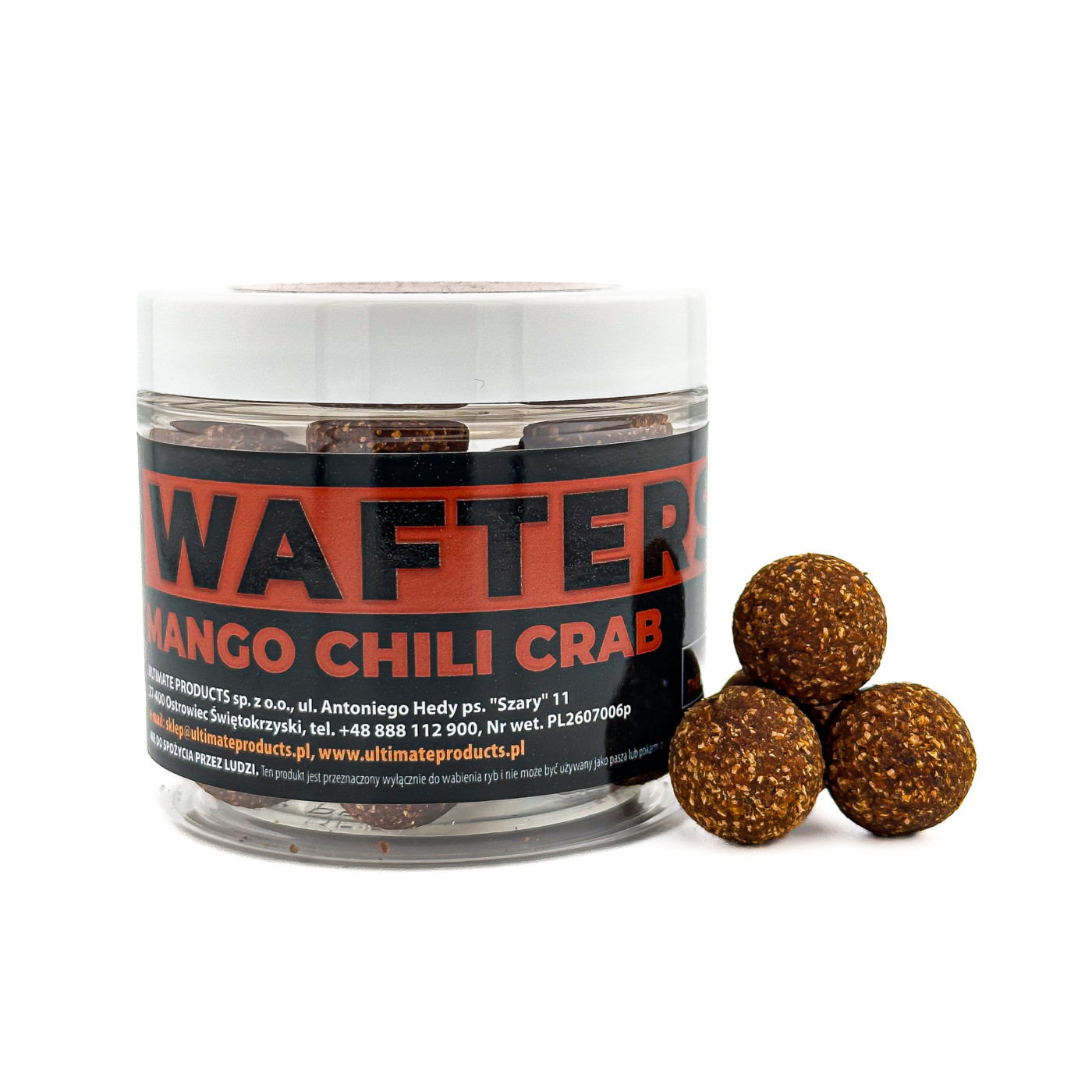 Waftersy Ultimate Products Mango Chili Crab Roz.20mm - Centrum wędkarskie - Sklep wędkarski Jarofishing Waftersy Ultimate Products Mango Chili Crab Roz.20mm - Centrum wędkarskie - Sklep wędkarski Jarofishing