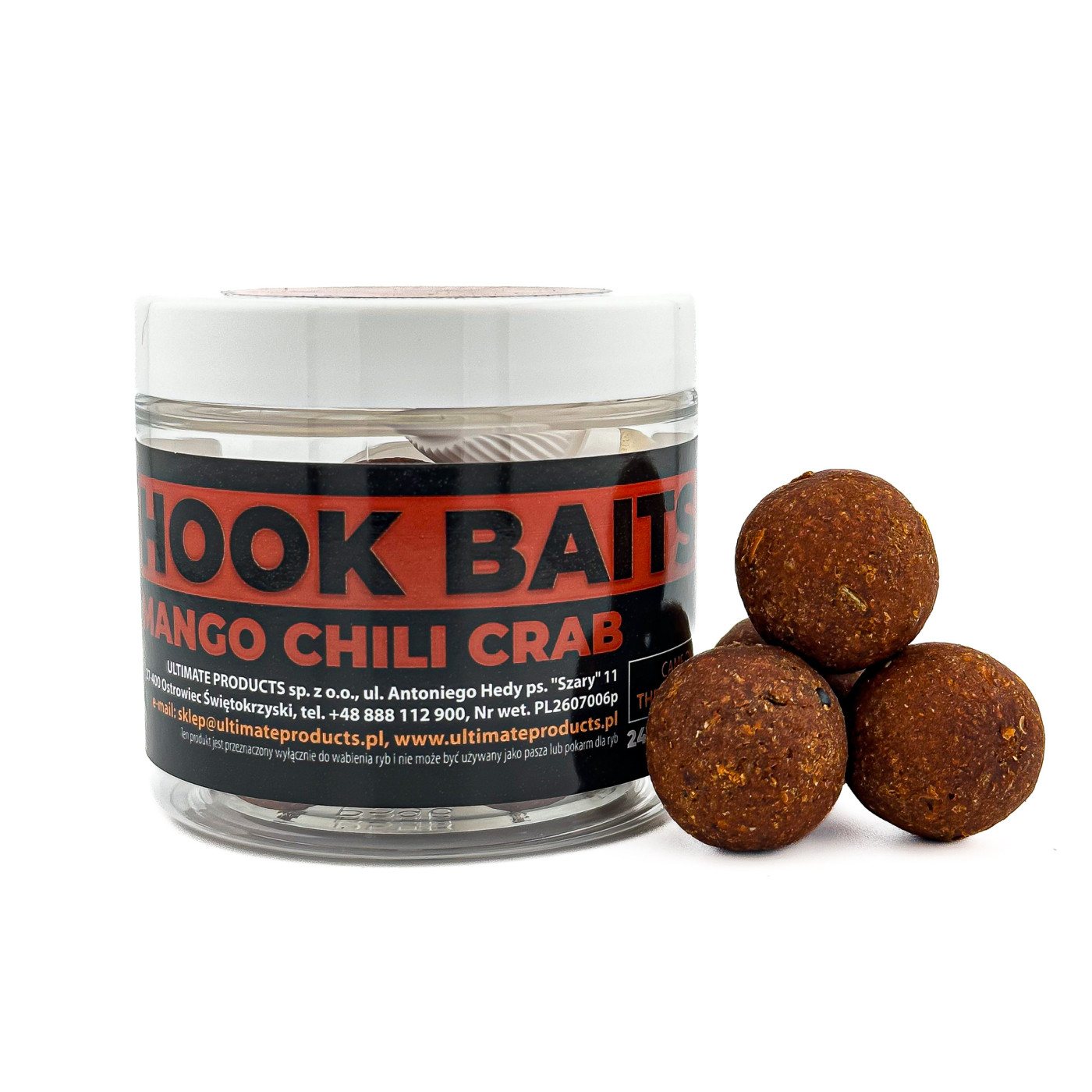 Hook Baits Ultimate Products Mango Chili Crab Roz.30mm - Centrum wędkarskie - Sklep wędkarski Jarofishing