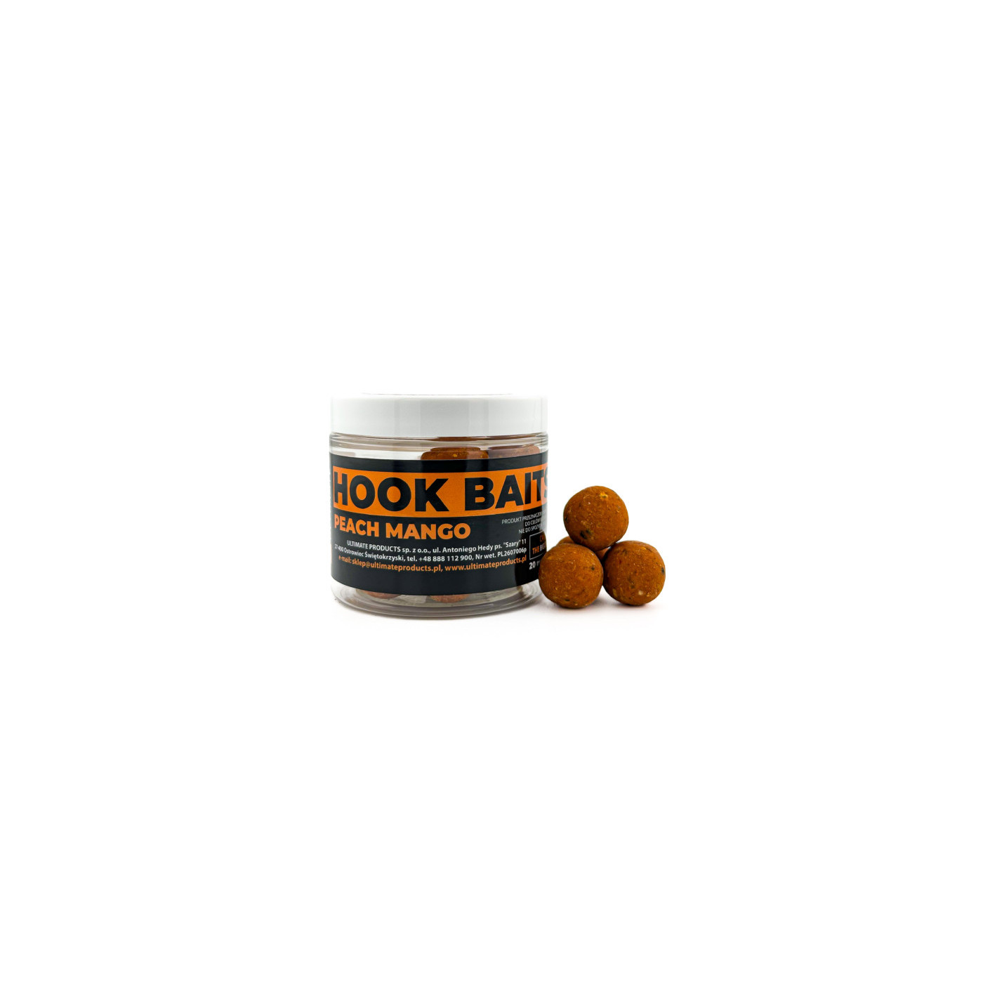 Hook Baits Ultimate Products Peach Mango Roz.20mm - Centrum wędkarskie - Sklep wędkarski Jarofishing Hook Baits Ultimate Products Peach Mango Roz.20mm - Centrum wędkarskie - Sklep wędkarski Jarofishing