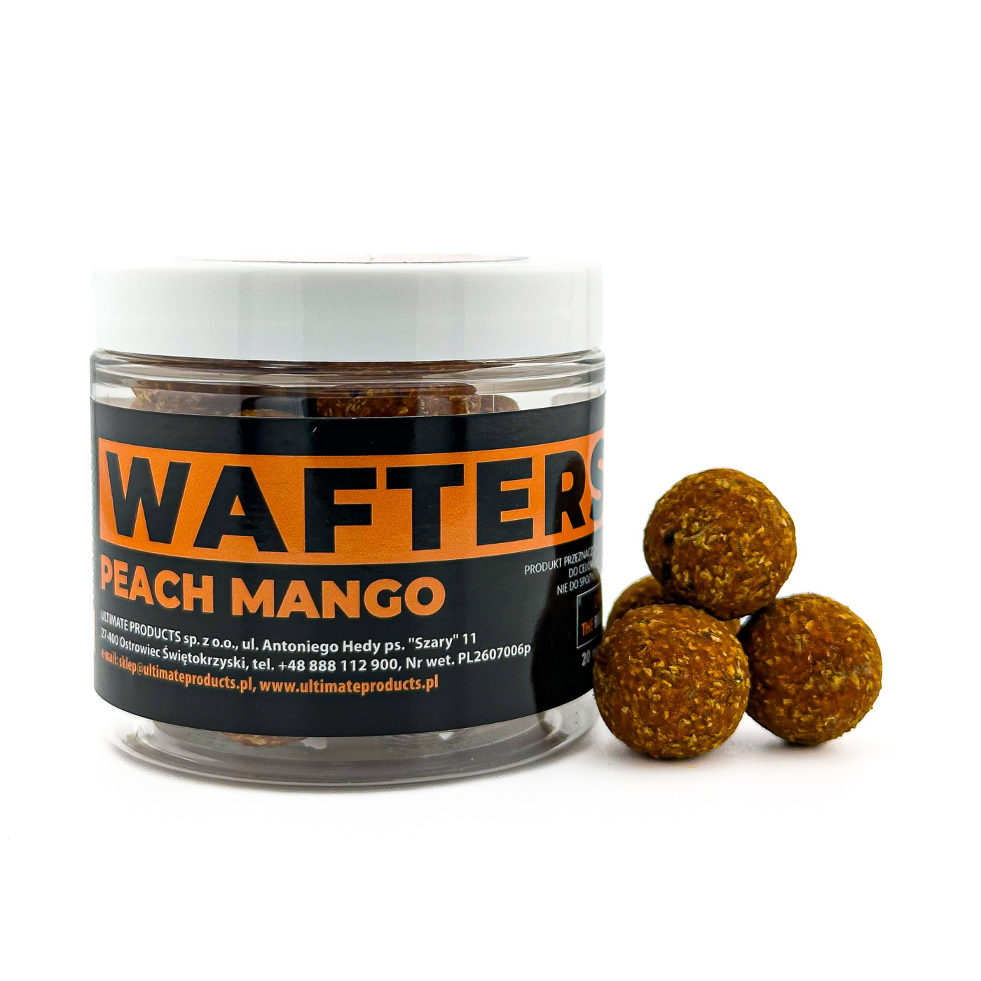 Waftersy Ultimate Products Peach Mango Roz.18mm - Centrum wędkarskie - Sklep wędkarski Jarofishing