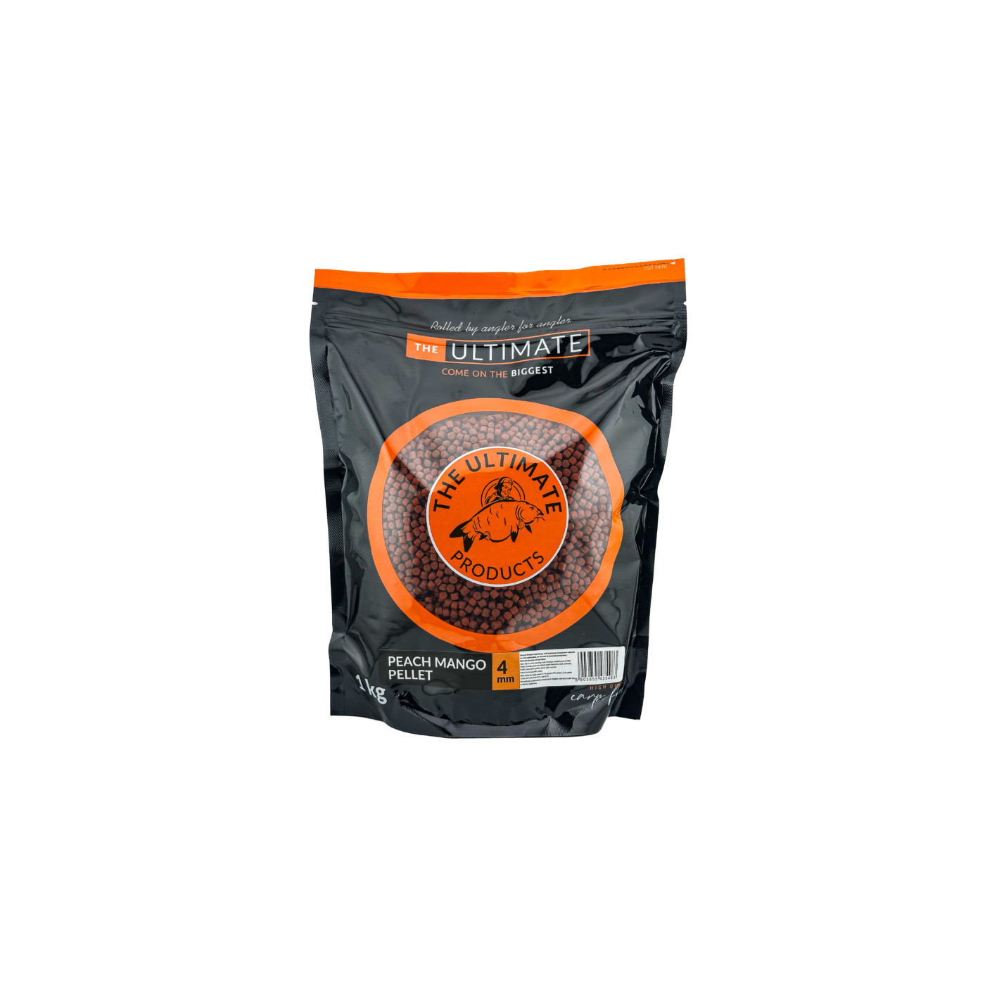 Pellet Ultimate Products Peach Mango Roz.4mm - Centrum wędkarskie - Sklep wędkarski Jarofishing