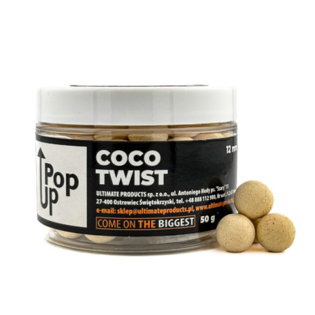 Kulki Pop-Up Ultimate Products Coco Twist Roz.12mm - Centrum wędkarskie - Sklep wędkarski Jarofishing