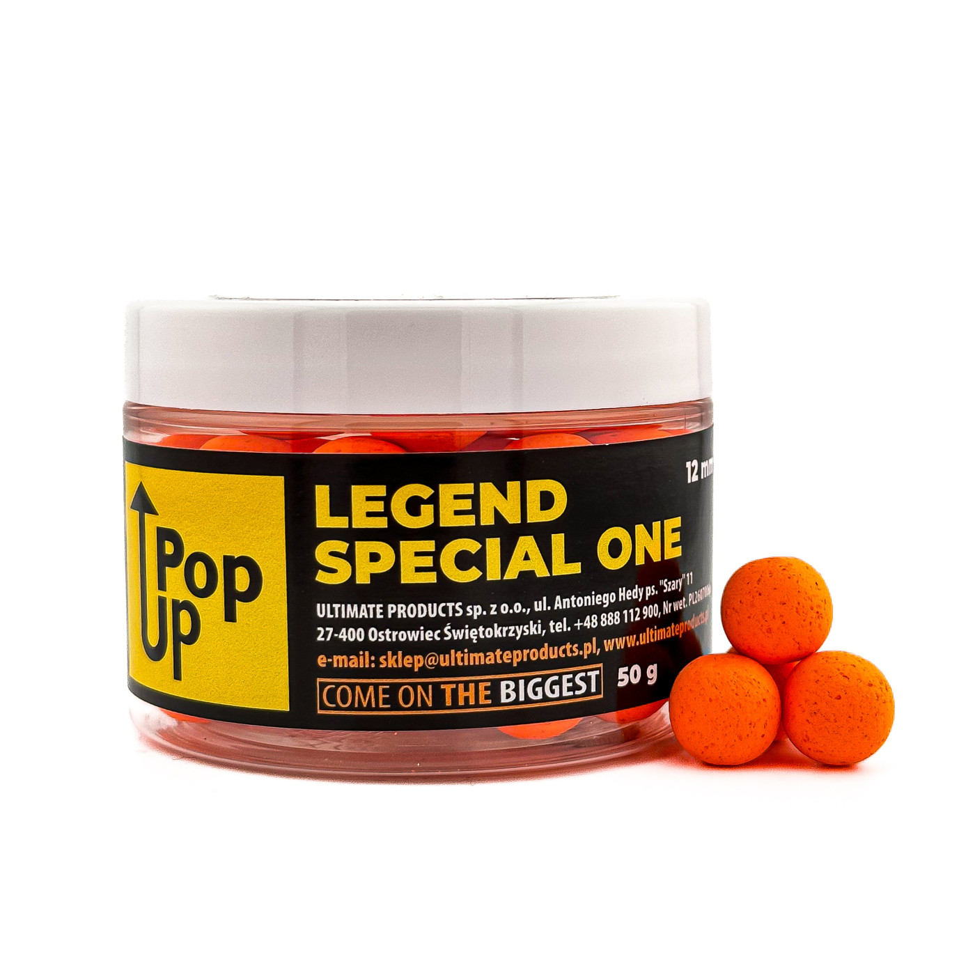 Kulki Pop-Up Ultimate Products Legend Special One Roz.12mm - Centrum wędkarskie - Sklep wędkarski Jarofishing