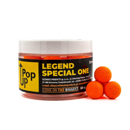 Kulki Pop-Up Ultimate Products Legend Special One Roz.15mm - Centrum wędkarskie - Sklep wędkarski Jarofishing