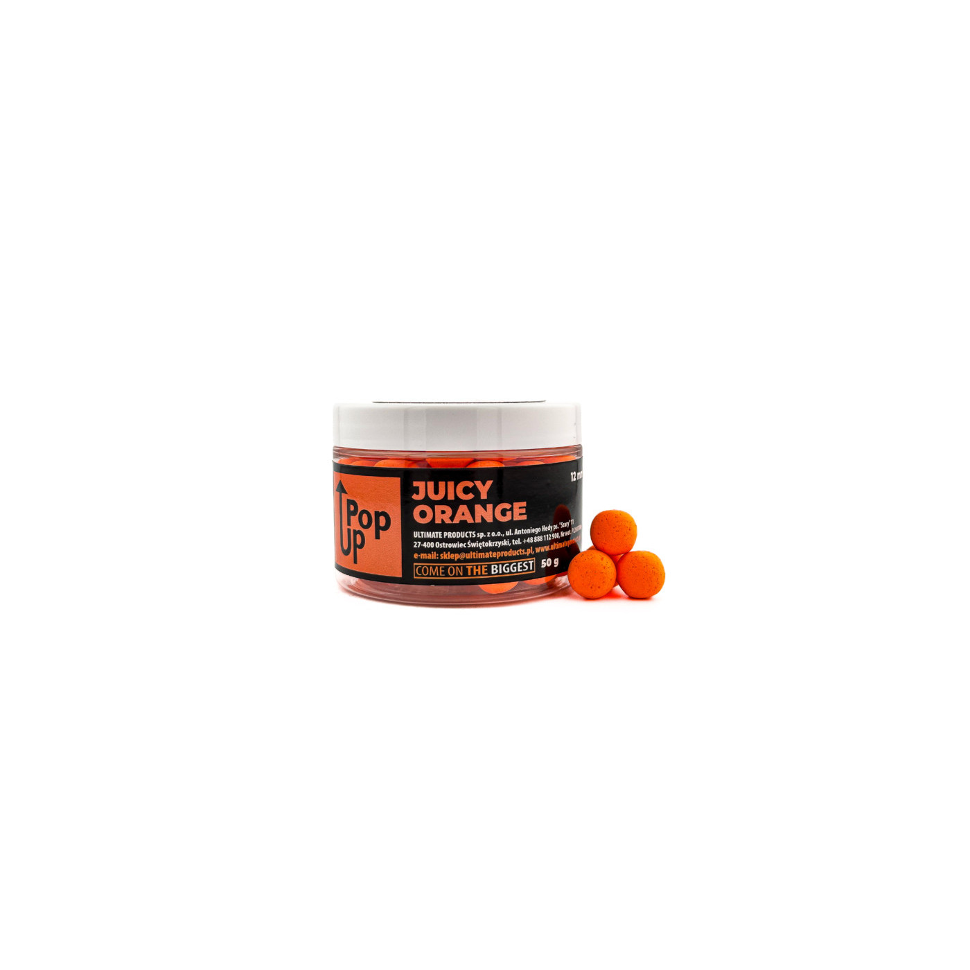 Kulki Pop-Up Ultimate Products Juicy Orange Roz.12mm - Centrum wędkarskie - Sklep wędkarski Jarofishing Kulki Pop-Up Ultimate Products Juicy Orange Roz.12mm - Centrum wędkarskie - Sklep wędkarski Jarofishing