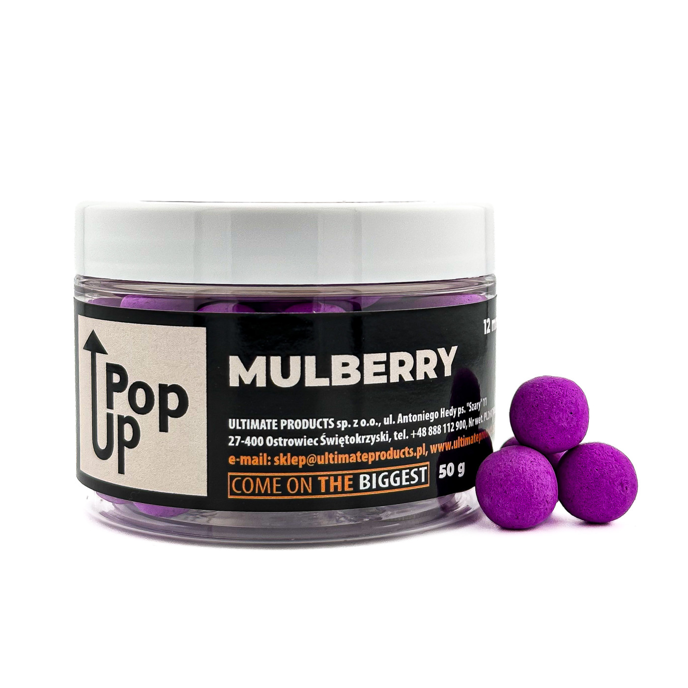 Kulki Pop-Up Ultimate Products Mulberry Roz.12mm - Centrum wędkarskie - Sklep wędkarski Jarofishing Kulki Pop-Up Ultimate Products Mulberry Roz.12mm - Centrum wędkarskie - Sklep wędkarski Jarofishing